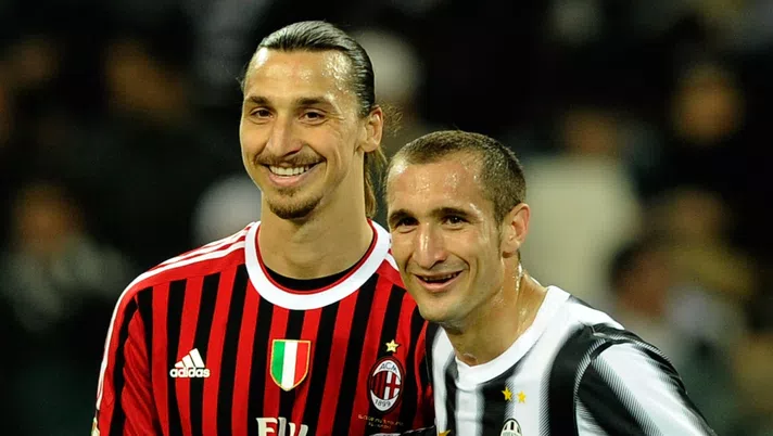 Giorgio Chiellini Zlatan Ibrahimovic Milan Juventus
