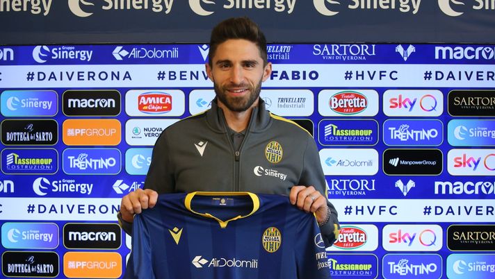 Fabio Borini, attaccante del Verona (credits: Official Hellas Verona FC Twitter account) 