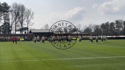 Tottenham-Milan, torello nell’allenamento di rifinitura a Milanello | VIDEO