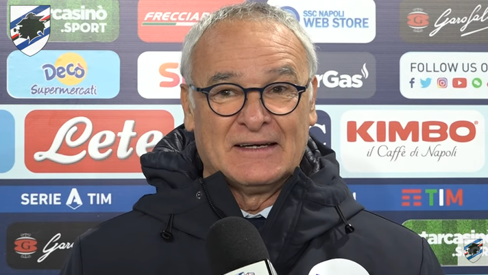 Sampdoria, Ranieri: “Sul gol annullato Thorsby non fa fallo su Koulibaly, complimenti al Napoli e a Gattuso” 