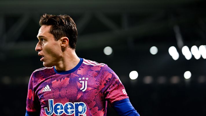 TURIN, ITALY - JANUARY 07: Federico Chiesa of Juventus looks onduring the Serie A match between Juventus and Udinese Calcio at Allianz Stadium on January 07, 2023 in Turin, Italy. (Photo by Daniele Badolato - Juventus FC/Juventus FC via Getty Images) napoli juve