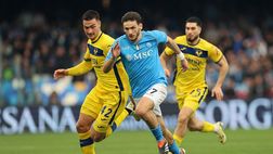 Gran gol di Kvaratskhelia a 3′ dalla fine, il Napoli batte in rimonta il Verona