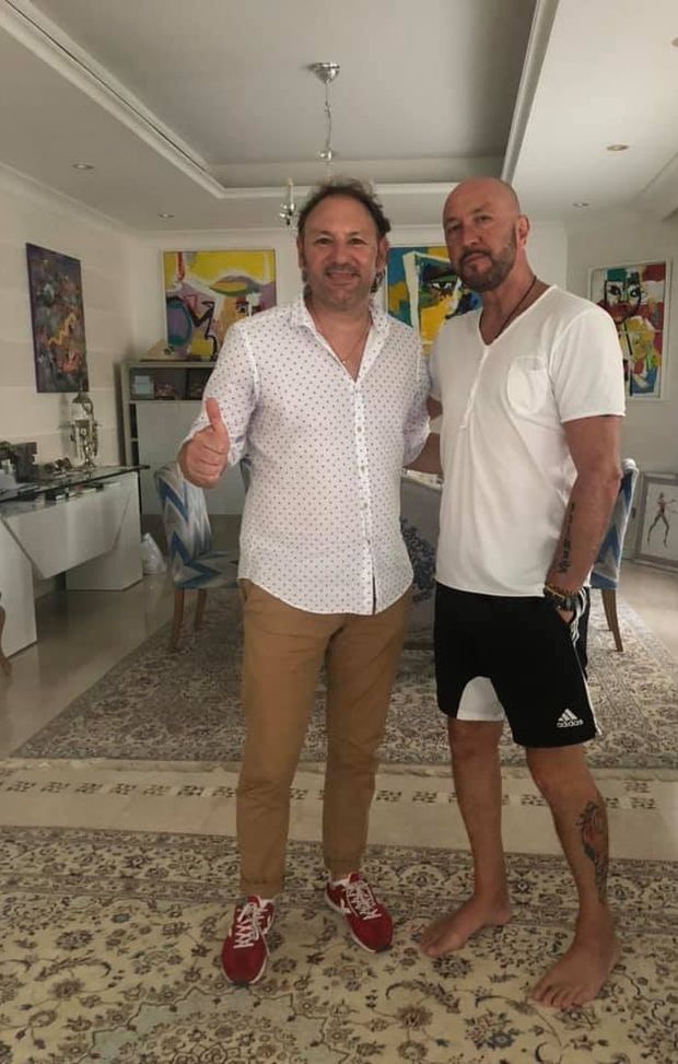 Quando era a Dubai con Walter Zenga (dal Profilo Facebook di Cusin) 