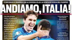 Prima Pagina, Corriere dello Sport: “Andiamo, Italia! Mancini rilancia Belotti”