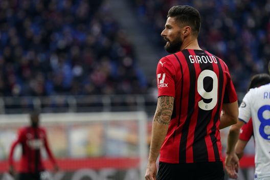 Olivier Giroud (attaccante AC Milan) durante Milan-Sampdoria 1-0 (Serie A 2021-2022) | News (Getty Images) Olivier Giroud AC Milan