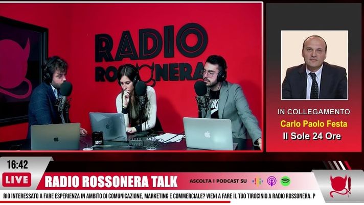 Festa: 'Con Investcorp non mi aspetto che il Milan butti soldi come il PSG' (screen rr)