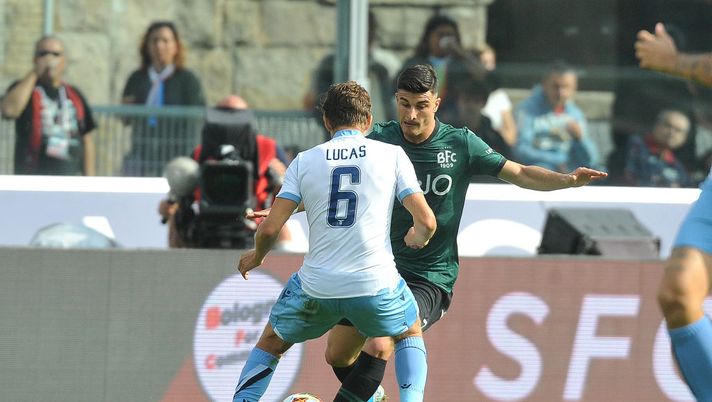 BOLOGNA, ITALY - OCTOBER 06: Riccardo Orsolini of Bologna FC in action during the Serie A match between Bologna FC and SS Lazio at Stadio Renato Dall'Ara on October 06, 2019 in Bologna, Italy. (Photo by Mario Carlini / Iguana Press/Getty Images) 