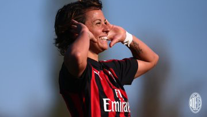 Valentina Giacinti, attaccante del Milan Femminile (credits: acmilan.com) 