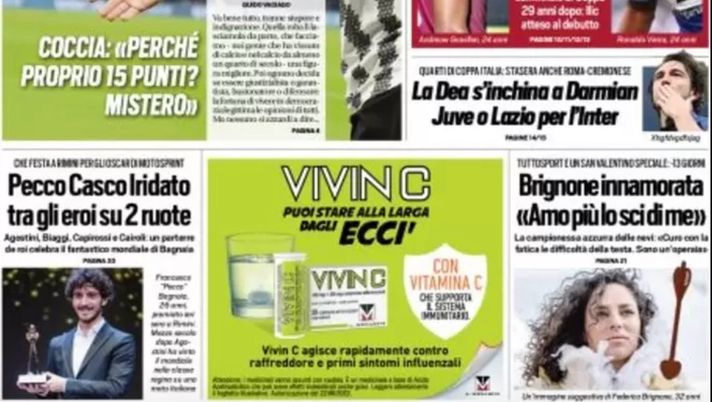 EDICOLA / TS: La Dea si inchina a Darmian. Ora Lazio o Juve per l’Inter - immagine 1