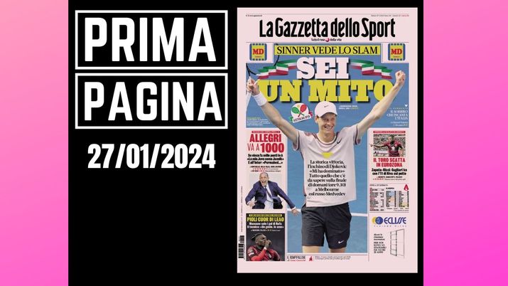 Prima pagina Gazzetta dello Sport: Pioli cuor di Leao