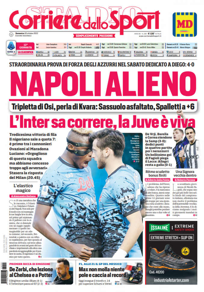 EDICOLA CDS – L’Inter sa correre: De Vrij, Barella e Correa stendono la Samp EDICOLA CDS – L’Inter sa correre: De Vrij, Barella e Correa stendono la Samp - immagine 1
