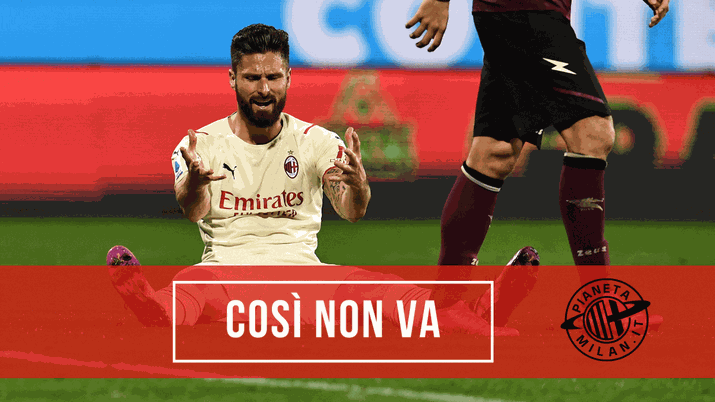 Olivier Giroud, attaccante del Milan (getty images)