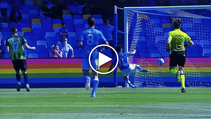 VIDEO Napoli-Sassuolo 3-0, Lozano cala il tris su assist di Osimhen - immagine 1