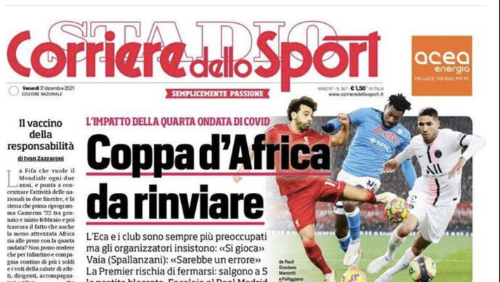 IL NAPOLI SUI MEDIA – Le prime pagine dei giornali di oggi 17 DICEMBRE - immagine 1