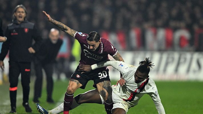 Rafael Leao AC Milan Salernitana-Milan 2-2 Serie A 2023-2024