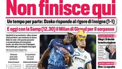 Prima Pagina, Corriere dello Sport: “Non finisce qui. Il Milan per il sorpasso”
