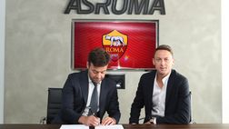 Le immagini di Matic alla firma del contratto con la Roma – FOTO GALLERY