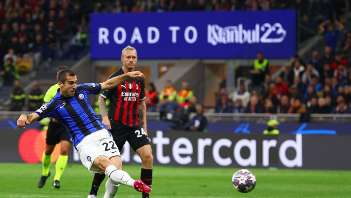 gol Mkhitaryan derby Milan-Inter 0-2 Champions League 2022-2023