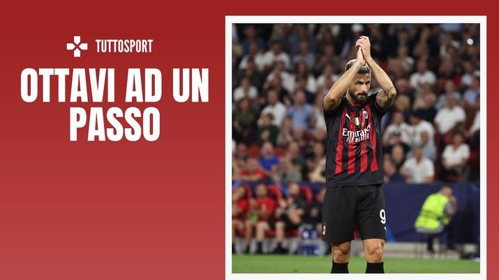 Olivier Giroud AC Milan Salisburgo-Milan 1-1 Champions League 2022-2023