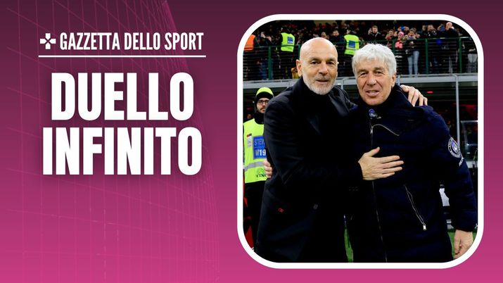 Milan-Atalanta Serie A 2023-2024 Pioli Gasperini