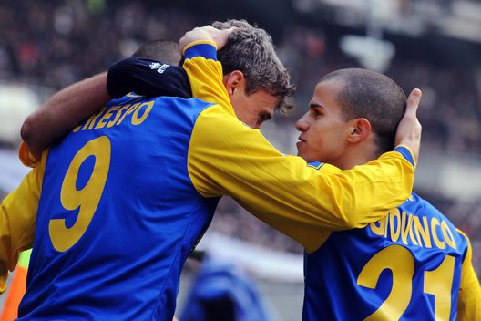  Sebastian Giovinco e Hernan Crespo espugnarono l'Olimpico 1-4 contro la Juventus nel 2011 