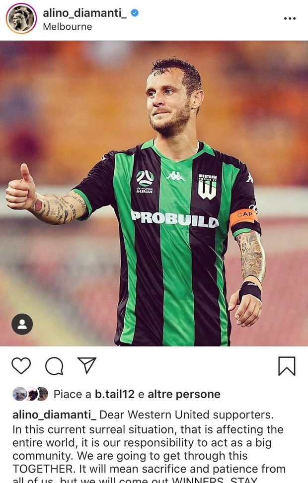 I buoni consigli di Alino Diamanti ai tifosi australiani 