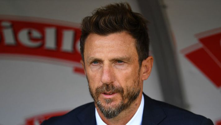 TURIN, ITALY - OCTOBER 18: Cagliari Calcio Eusebio Di Francesco looks on during the Serie A match between Torino FC and Cagliari Calcio at Stadio Olimpico di Torino on October 18, 2020 in Turin, Italy. (Photo by Valerio Pennicino/Getty Images) Di Francesco: “Nainggolan ancora non è lucido, Duncan arrugginito. E il problema…” - immagine 1