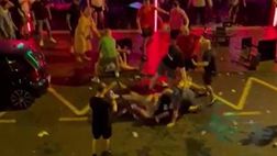 Inghilterra contro Galles, che rissa tra tifosi a Tenerife! | VIDEO