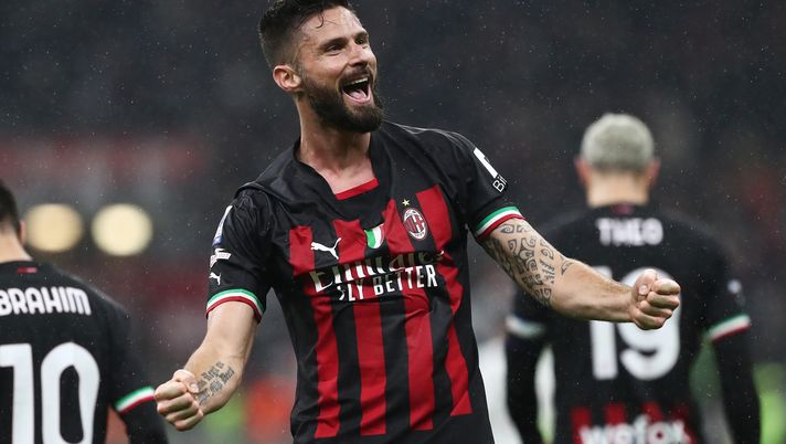 Olivier Giroud, attaccante del Milan (getty images)