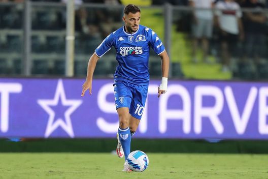 EMPOLI, ITALY - AUGUST 21: Nedim Bajrami of Empoli FC in action during the Serie A match between Empoli FC v SS Lazio at Stadio Carlo Castellani on August 21, 2021 in Empoli, Italy. (Photo by Gabriele Maltinti/Getty Images) EMPOLI, ITALY - AUGUST 21: Nedim Bajrami of Empoli FC in action during the Serie A match between Empoli FC v SS Lazio at Stadio Carlo Castellani on August 21, 2021 in Empoli, Italy. (Photo by Gabriele Maltinti/Getty Images)