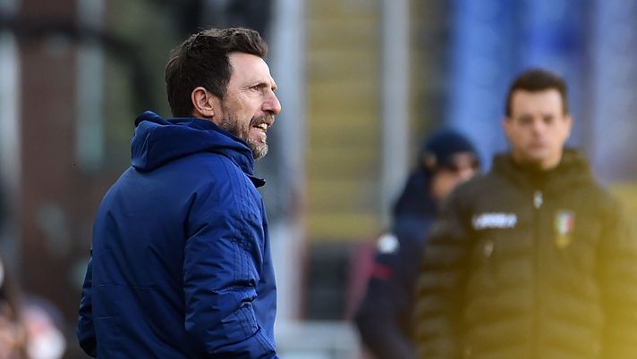 GENOA, ITALY JANUARY 24: Eusebio Di Francesco head coach of Cagliari Calcio during the Serie A match between Genoa CFC and Cagliari Calcio at Stadio Luigi Ferraris on January 24, 2021 in Genoa, Italy. (Photo by Paolo Rattini/Getty Images) GENOA, ITALY JANUARY 24: Eusebio Di Francesco head coach of Cagliari Calcio during the Serie A match between Genoa CFC and Cagliari Calcio at Stadio Luigi Ferraris on January 24, 2021 in Genoa, Italy. (Photo by Paolo Rattini/Getty Images)