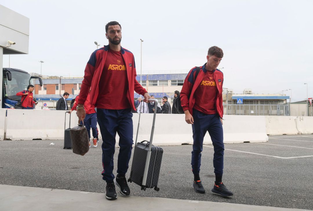 Roma in partenza per Siviglia – FOTO GALLERY - immagine 8