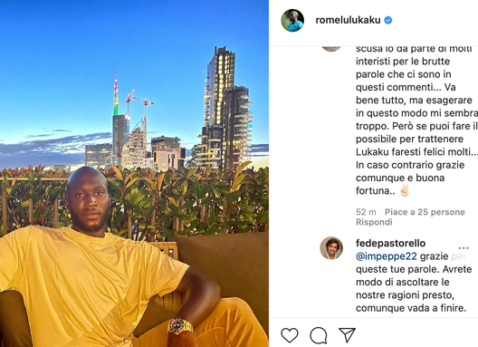 Pastorello, agente di Lukaku: “Presto sentirete le nostre ragioni, comunque vada a finire”- immagine 2