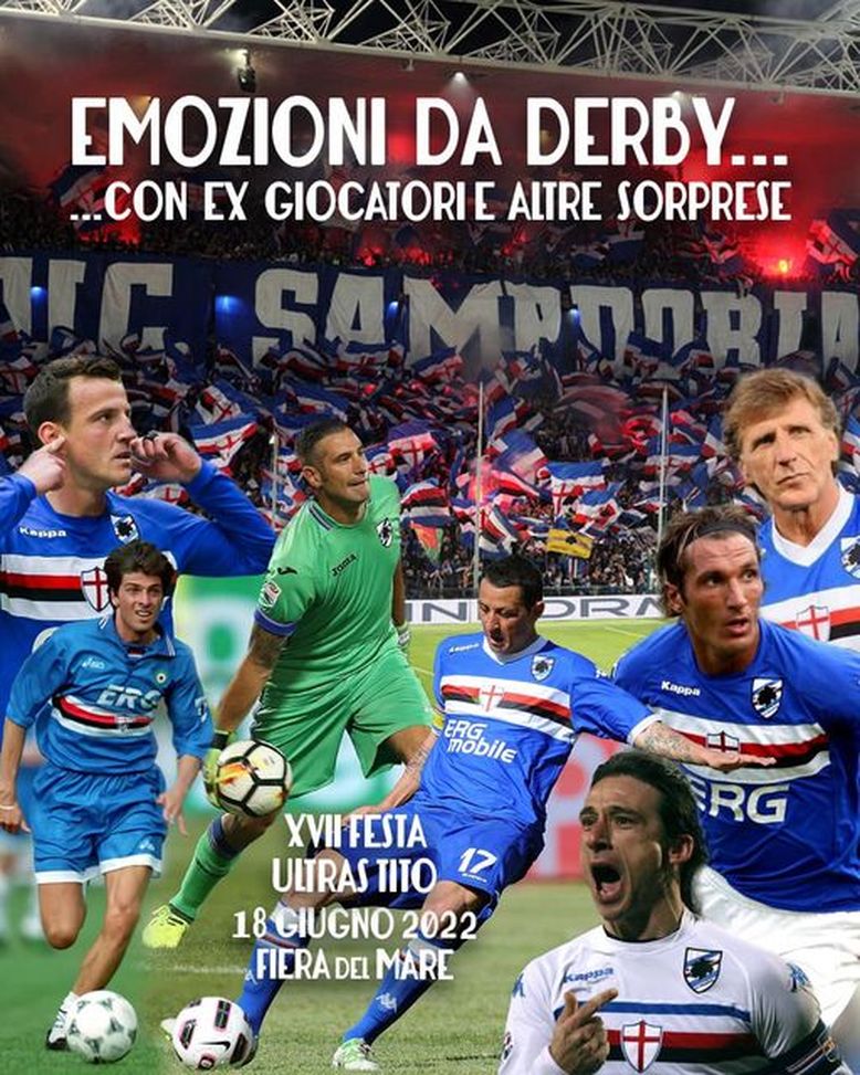 Emozioni da derby: sabato la festa di fine stagione degli Ultras sampdoriani- immagine 2