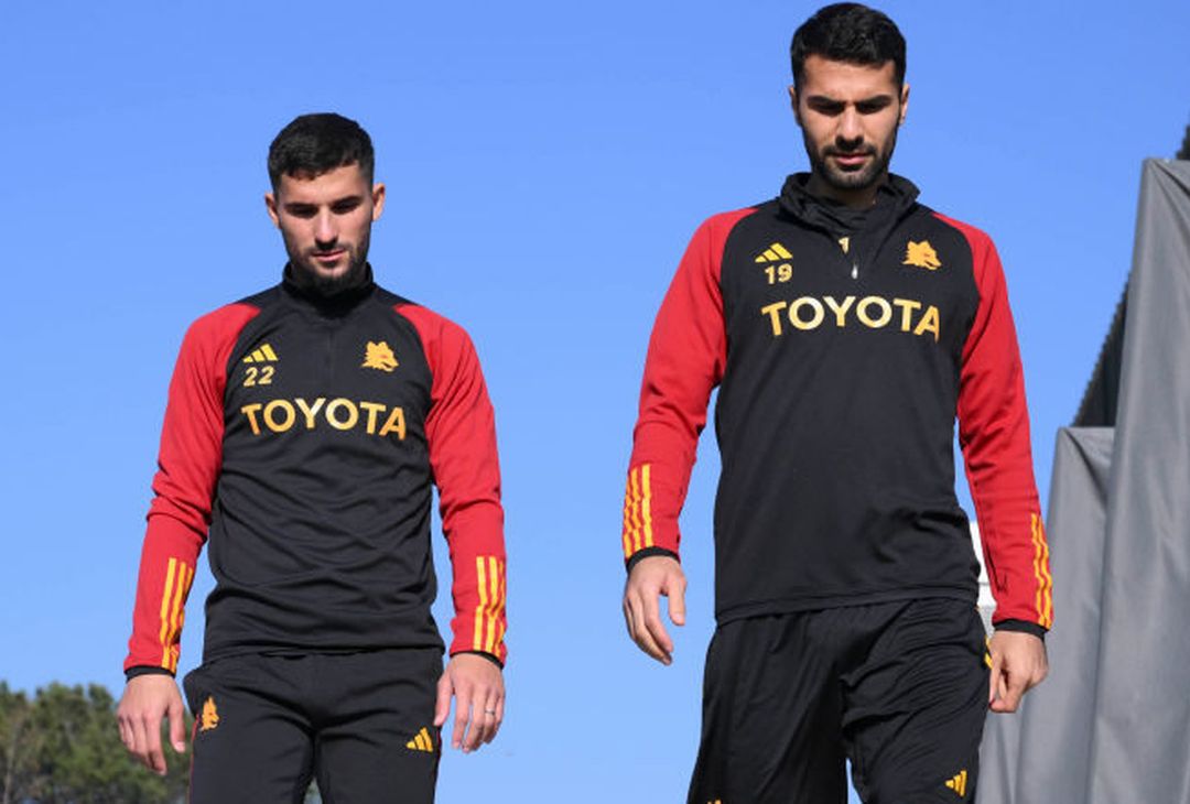 Roma, l’allenamento a Trigoria. C’è Huijsen – FOTO GALLERY - immagine 8