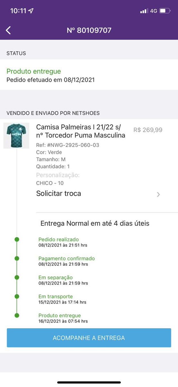 Tifoso Santos compra una maglia del Palmeiras sul web, ma gli arriva una sorpresina…- immagine 2