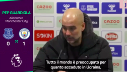 VIDEO Guerra in Ucraina, Guardiola grato ai tifosi per la solidarietà: “Bel gesto”