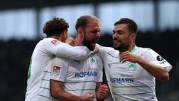 Rosso per il Norimberga e doppietta per Armindo Sieb: Frankenderby deciso dal bomber di 21 anni