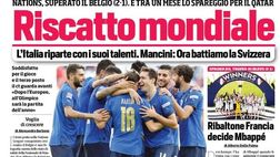Prima Pagina, Corriere dello Sport: “Riscatto mondiale, l’Italia riparte”