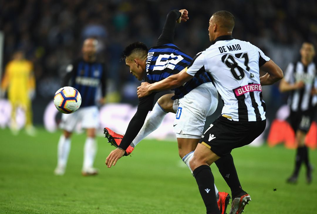  Udinese: match contro l'Inter 