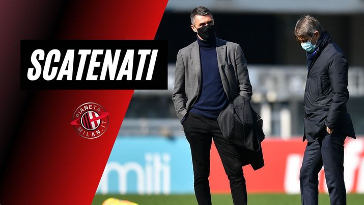 Paolo Maldini e Frederic Massara, responsabili delle operazioni di calciomercato del Milan | AC Milan News (Getty Images) 