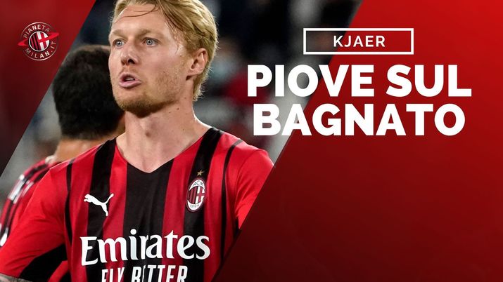 Simon Kjaer (difensore AC Milan) si è infortunato durante Juventus-Milan 1-1 (Serie A 2021-2022) | News (Getty Images) 