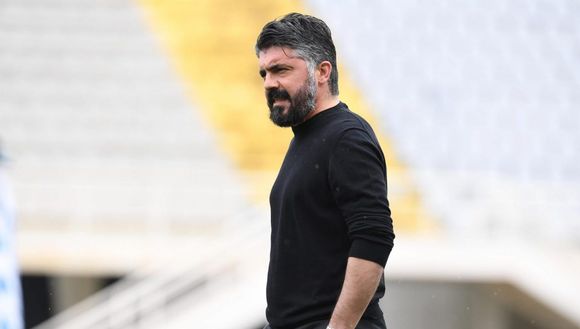FLORENCE, ITALY - MAY 16: Gennaro Gattuso of Napoli during the Serie A match between ACF Fiorentina and SSC Napoli at Stadio Artemio Franchi on May 16, 2021 in Florence, Italy. (Photo by SSC NAPOLI/SSC NAPOLI via Getty Images) FLORENCE, ITALY - MAY 16: Gennaro Gattuso of Napoli during the Serie A match between ACF Fiorentina and SSC Napoli at Stadio Artemio Franchi on May 16, 2021 in Florence, Italy. (Photo by SSC NAPOLI/SSC NAPOLI via Getty Images)