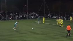 VIDEO – Totti, un’altra perla su punizione decide la sfida di Calcio a 8