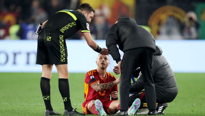 Roma-Cagliari, Angeliño si accascia a terra e viene sostituito: solo crampi - immagine 1