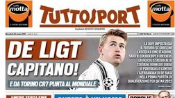 Prima Pagina. Tuttosport: “De Ligt capitano! Questo è un uomo. Cairo cerca un super Dg per la svolta”