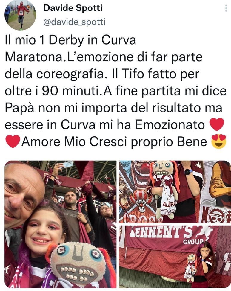 Perde il derby di Torino ma si consola: le parole di una figlia…- immagine 2