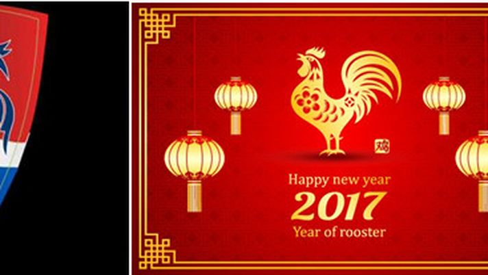 Il gallo è il simbolo del Gil Vicente e per i cinesi rappresenta l'anno 2017 Il gallo è il simbolo del Gil Vicente e per i cinesi rappresenta l'anno 2017