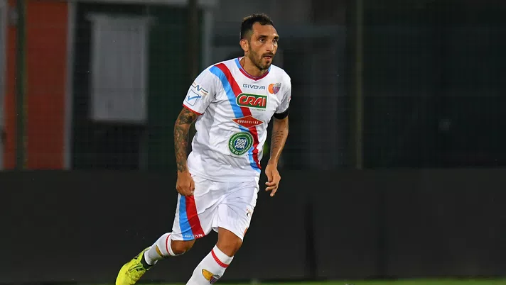 VENICE, ITALY - AUGUST 11:  Francesco Lodi of Catania  in action during the TIM Cup Match between Venezia FC and Catania at Stadio Pierluigi Penzo on August 11, 2019 in Venice, Italy.  (Photo by Alessandro Sabattini/Getty Images)
