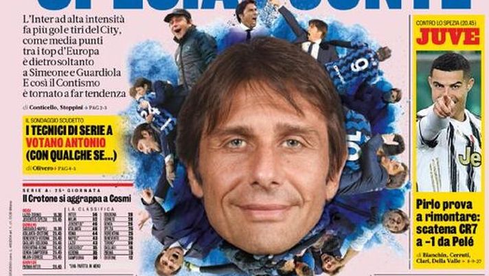 La Gazzetta dello Sport, la prima pagina di oggi, martedì 2 marzo 2021 